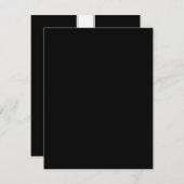 クローディアのためのバーまたはバルミツワーの応答カード 出欠カード (正面/裏面)