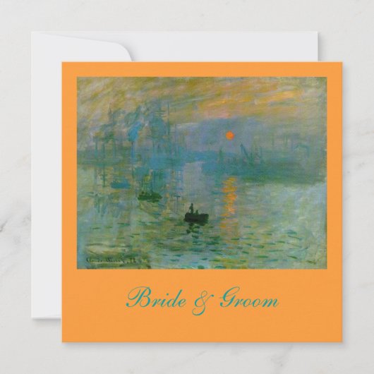 クロードエレガントモネ結婚式招待状 招待状 (正面)