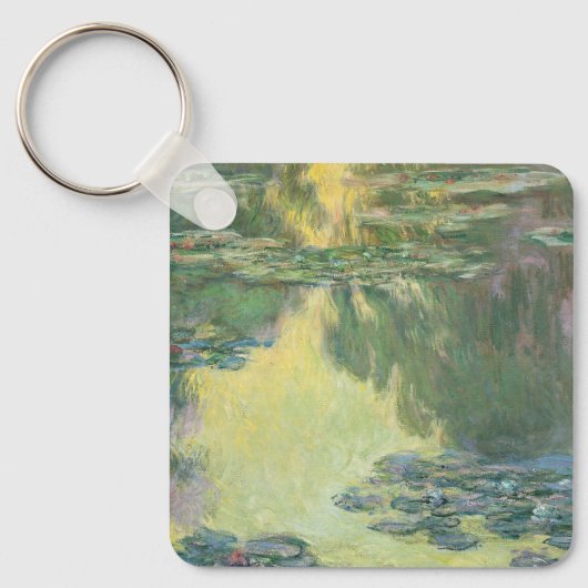 クロードクラシックモネ絵画ー《植物》スイレン(1907年) キーホルダー (正面)
