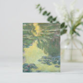 クロードクラシックモネ絵画ー《植物》スイレン(1907年) ポストカード (スタンド正面)