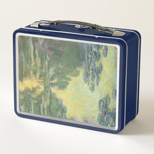 クロードクラシックモネ絵画ー《植物》スイレン(1907年) メタルランチボックス (裏面)