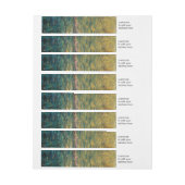 クロードモネのしわやかな柳 ラップアラウンドラベル (シート)