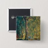 クロードモネのしわやかな柳 缶バッジ (正面&裏面)