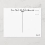 クロードモネのチューリップフィールドの風景 ポストカード (裏面)