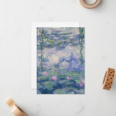 クロードモネの水結り1916年~1919年 ノートカード (正面/裏面インサイチュ)