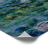 クロードモネの睡蓮と日本の橋 ポスター (角)