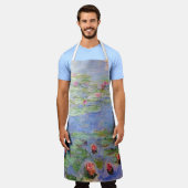クロードモネの睡蓮 エプロン (着用した状態)