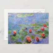 クロードモネの睡蓮 ポストカード (正面/裏面)