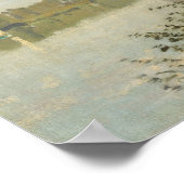 クロードモネアルジェンティーユシャトーリバーアーフランスのト ポスター (角)