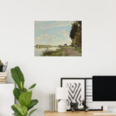 クロードモネアルジェンティーユシャトーリバーアーフランスのト ポスター (ホームオフィス)