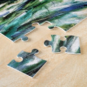 クロードモネイエローアイリスアンドマルヴァ19 ジグソーパズル (側面)