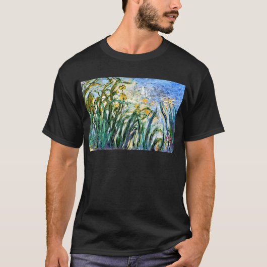クロードモネイエローアイリスアンドマルヴァ19 Tシャツ (正面)
