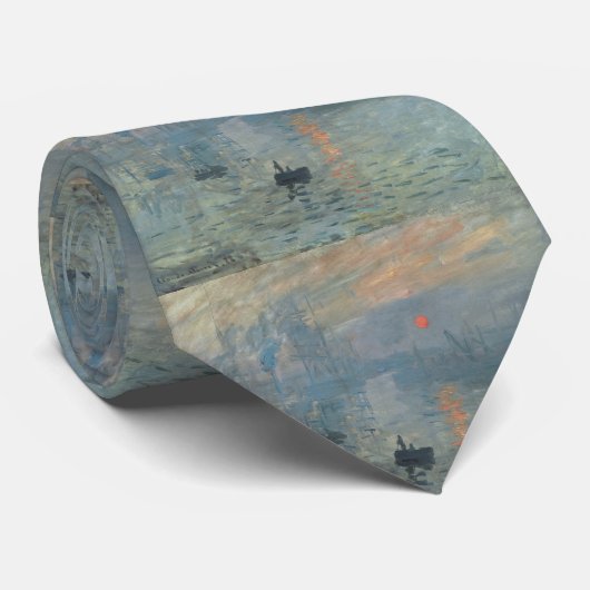 クロードモネインプレッションサンライズソレイルバント ネクタイ (ロール)