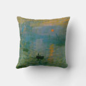 クロードモネインプレッションサンライズファインアートピロー クッション (裏面)