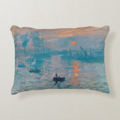 クロードモネインプレッションサンライズフランスの アクセントクッション (正面)