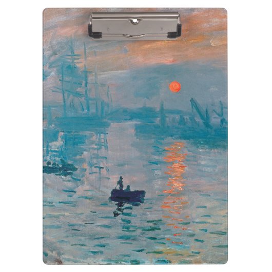 クロードモネインプレッションサンライズフランスの クリップボード (正面)