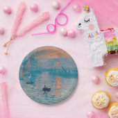 クロードモネインプレッションサンライズフランスの ペーパープレート (パーティー)