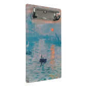 クロードモネインプレッションサンライズフランスの ミニクリップボード (アングル)