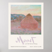 クロードモネウィートスタックスデイエンドオータムヴィンテージ ポスター (正面)