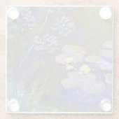 クロードモネウォーターリリーアガパンサス ガラスコースター (裏面)