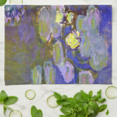 クロードモネウォーターリリーアガパンサス キッチンタオル (折り畳み)