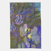 クロードモネウォーターリリーアガパンサス キッチンタオル (縦)