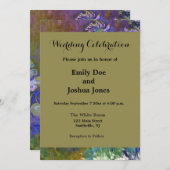 クロードモネウォーターリリーアガパンサス 招待状 (正面/裏面)