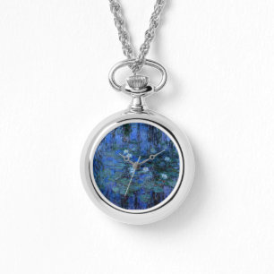 クロードモネウォーターリリーズウォッチブルー 腕時計