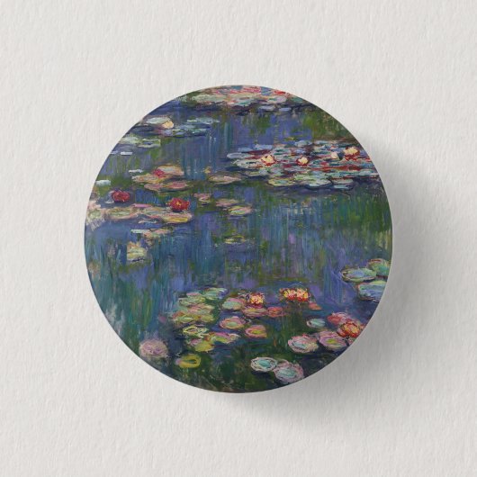 クロードモネウォーターリリー1916ファインアート 缶バッジ (正面)