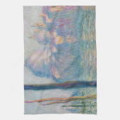 クロードモネグランドカナルヴェネツィアイタリアトラベル キッチンタオル (縦)