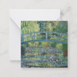 クロードモネグリーン調和 ノートカード<br><div class="desc">水リリー池，緑の調和/ Le Bassin aux Nympheas,  Harmonie Verte by Claude Monet in 1899</div>