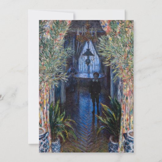 クロードモネコーナーオブザアパートメント サンキューカード (正面)