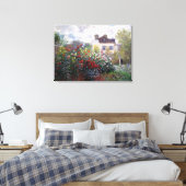 クロードモネコーナーオブザガーデンファインアート キャンバスプリント (インサイチュ (寝室))