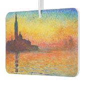 クロードモネサンセットインヴェネツィア印象派アート カーエアーフレッシュナー (左)