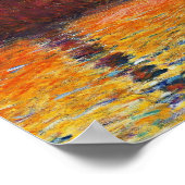 クロードモネサンセットインヴェネツィア印象派アート ポスター (角)