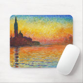 クロードモネサンセットインヴェネツィア印象派アート マウスパッド (マウス)