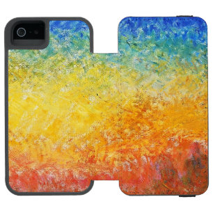 クロードモネサンセットインヴェネツィア印象派アート iPhone SE/5/5sウォレットケース