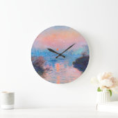 クロードモネサンセットオンザセーヌ ラージ壁時計 (ホーム)