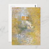 クロードモネザダックポンドズ絵画アートプリント ポストカード (正面/裏面)