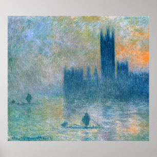 クロードモネザハウスオブローンペリー ポスター