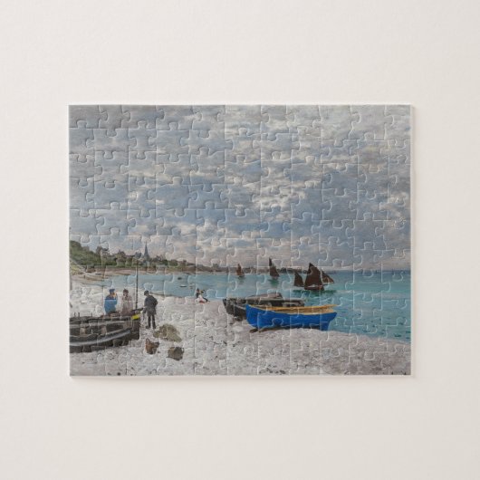 クロードモネザビーチアットサイント – アドレッセ1867 ジグソーパズル (横)