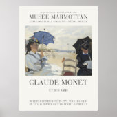 クロードモネザビーチアットトルヴィルアートプリント ポスター (正面)