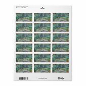 クロードモネザフットブリ日本のッジ ラベル (フルシート)