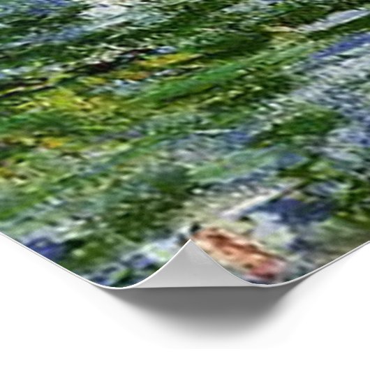 クロードモネスイリズアンドブリ日本のッジ ポスター (角)