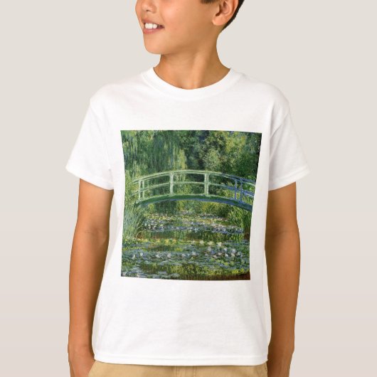クロードモネスイリズアンドブリ日本のッジ Tシャツ (正面)
