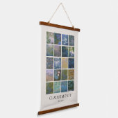 クロードモネスイリリー 吊り下げ型タペストリー (傾斜あり)