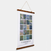 クロードモネスイリリー 吊り下げ型タペストリー (傾斜あり)