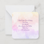 クロードモネスイリ結婚ーズサンキューカード ノートカード (裏面)