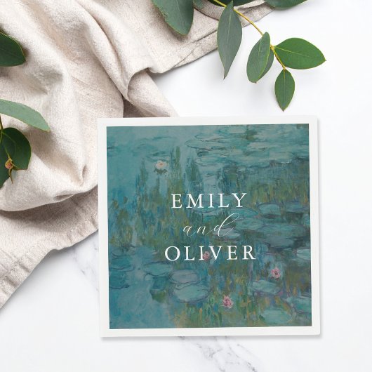 クロードモネスイリ結婚ーズ スタンダードカクテルナプキン