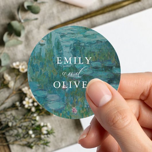 クロードモネスイリ結婚ーズ ラウンドシール